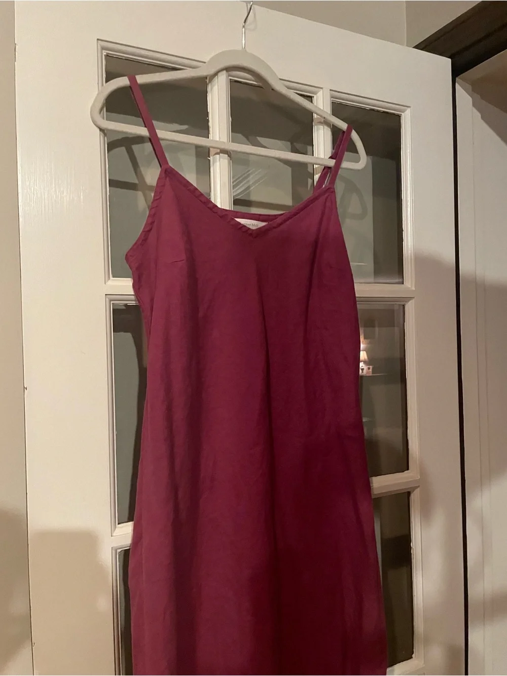 Garnett Hill Easy Linen Slip Dress - Picture 4 of 5